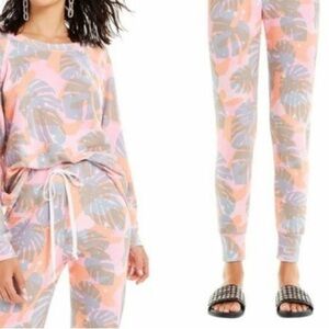 WildFox Palm Leaf Sweatshirt and Jogger Set